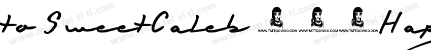 to SweetCaleb 613HappyBirthday字体转换